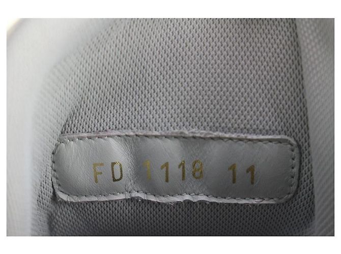 Louis Vuitton Herren 12 US Virgil Abloh High-Top-Sneaker in Weiß x Rot - Ansicht 11