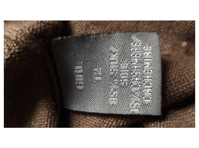 Bel Air Tunika Pullover aus Seide und Kaschmir Taupe - Ansicht 4