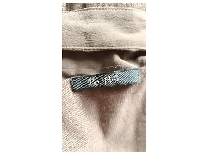 Bel Air Tunika Pullover aus Seide und Kaschmir Taupe - Ansicht 5