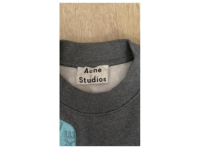 Top de algodón gris Acne Studios Talla S - vista 5