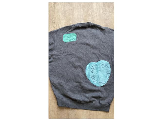 Top de algodón gris Acne Studios Talla S - vista 6
