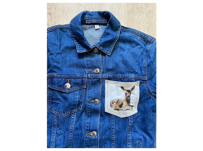 Giacca di jeans Burberry blu - vista 8