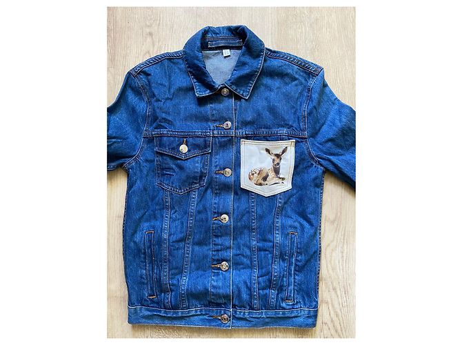 Giacca di jeans Burberry blu - vista 9