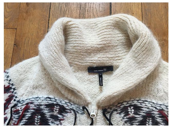 Isabel Marant Gilet Yosemite Crema - vista 8