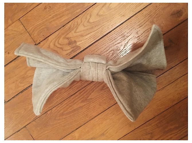 Pochette Papillon Alexis Mabille Grigio Cotone - vista 5