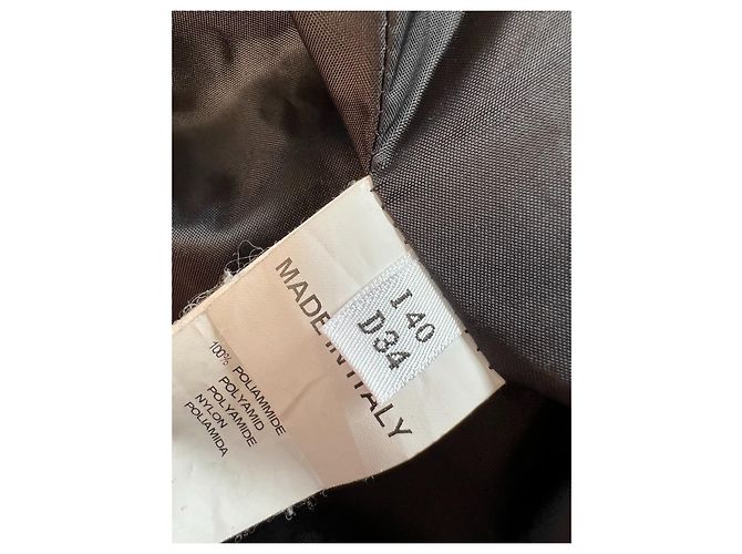 Plumífero Blumarine negro con mangas de piel real - vista 7