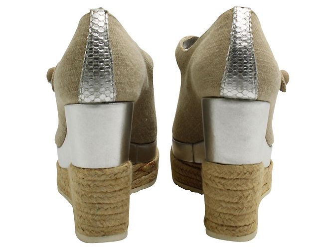 Hogan Espadrillas con zeppa beige - vista 4