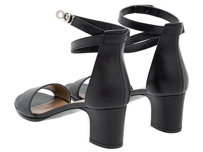 Kelly Hermès Sandali alla caviglia in pelle Manegè Nero - vista 4