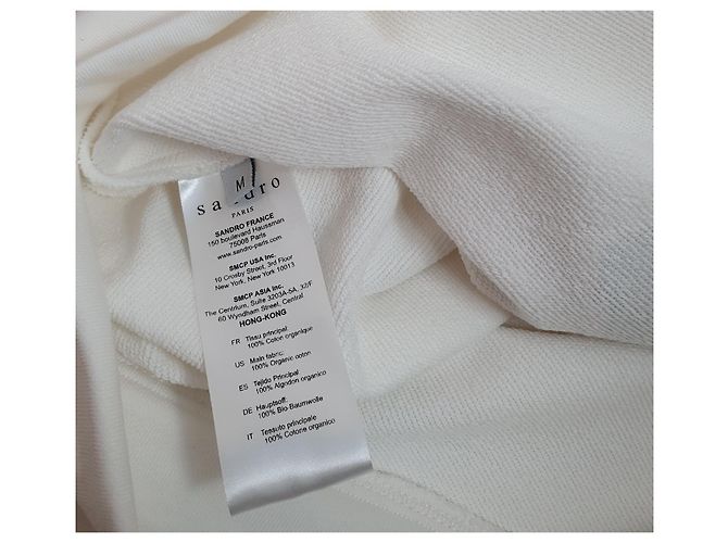 Sandro Sweatshirt aus Baumwolle weiß mehrfarbig M Mehrfarben - Ansicht 5