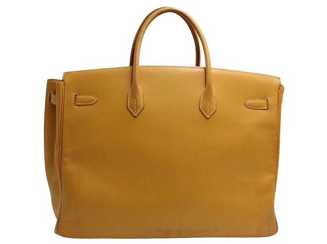 Hermès Birkin 40 in Vache Natural Marrone - vista 3