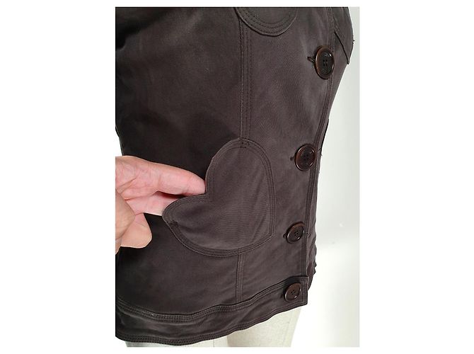Chaqueta Moschino Jeans de algodón verde - vista 4