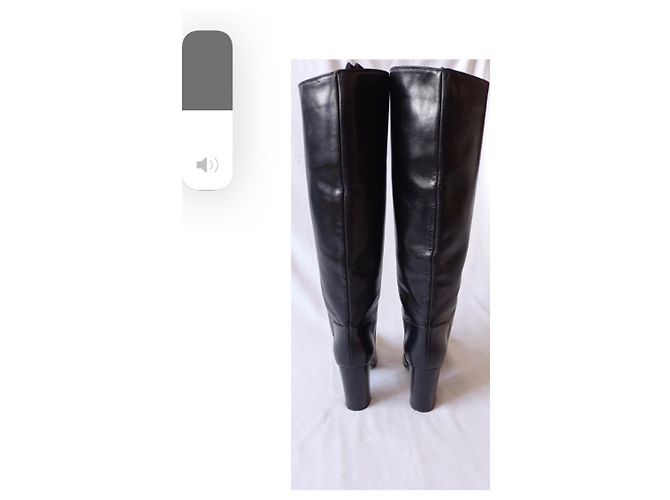 Botas Sergio Rossi de piel negra Negro - vista 3