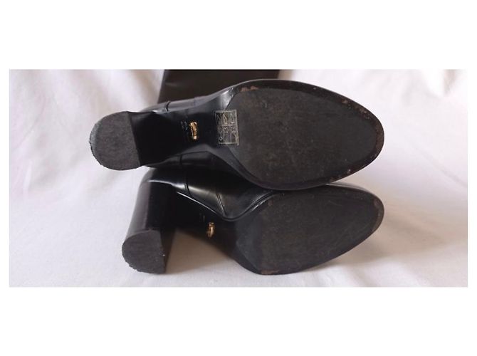 Botas Sergio Rossi de piel negra Negro - vista 6