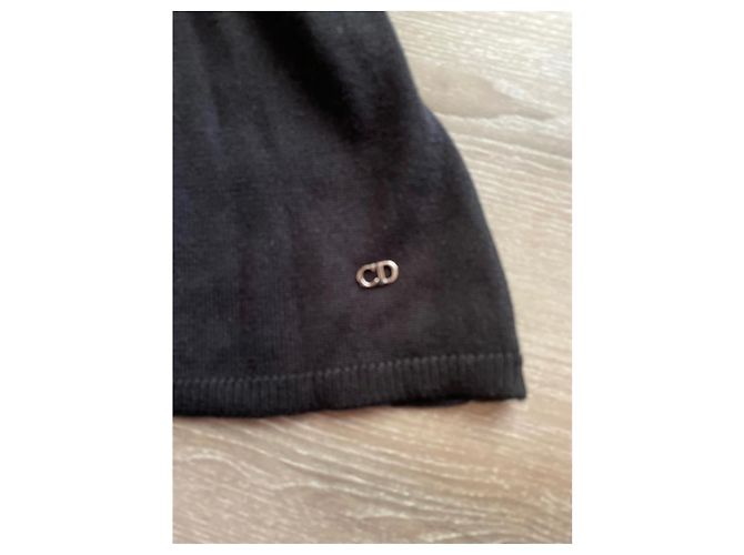 Christian Dior Bluse Schwarz Kaschmir und Seide - Ansicht 5