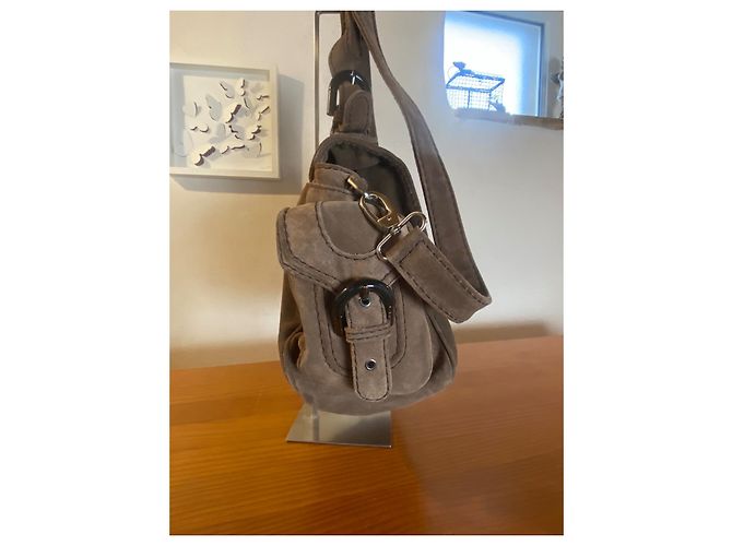 Borsa a mano Kenzo in pelle di cervo marrone scuro - vista 6