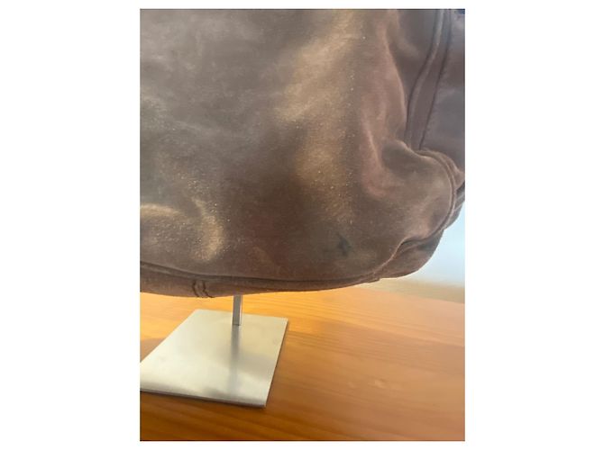 Borsa a mano Kenzo in pelle di cervo marrone scuro - vista 7