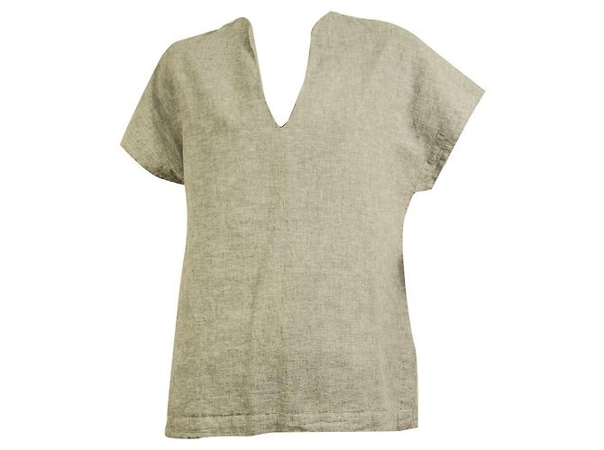 Philosophy Di Alberta Ferretti Philosophy Camicetta a tunica in cotone e lino grigio - Taglia S Grigio antracite - vista 6