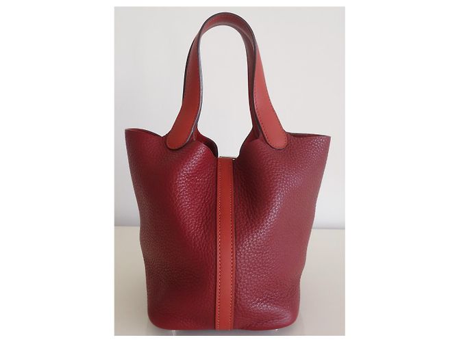 Hermès Borsa Hermes Picotin 18 Serratura Rosso - vista 2