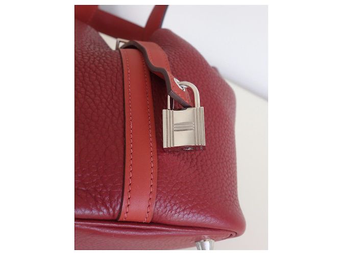 Hermès Borsa Hermes Picotin 18 Serratura Rosso - vista 8