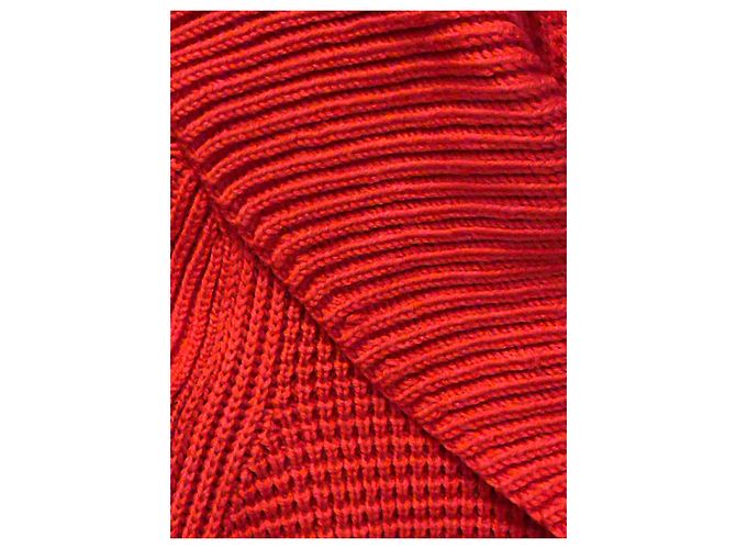 Sonia Rykiel Strickjacke aus Wolle in Rot Koralle - Ansicht 7