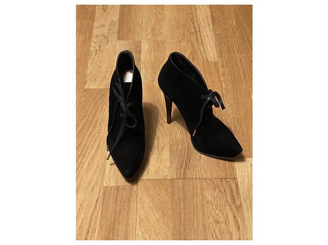Botines Lanvin de ante negro - vista 2