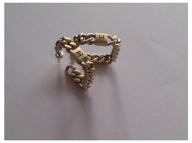 Chanel CC Logo Ohrringe Goldfarben Golden - Ansicht 4