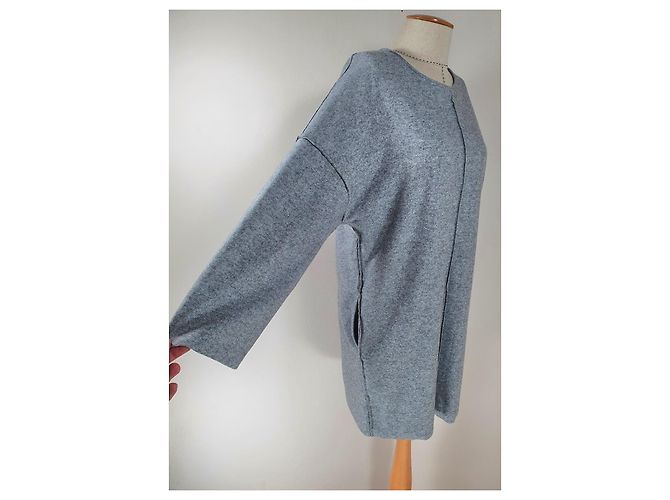 Forte Forte Kleid in Grau aus Wolle und Kaschmir - Ansicht 2