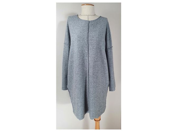 Forte Forte Kleid in Grau aus Wolle und Kaschmir - Ansicht 4