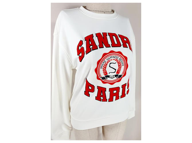 Sweatshirt Sandro Branco de Algodão Multicor - vista 2