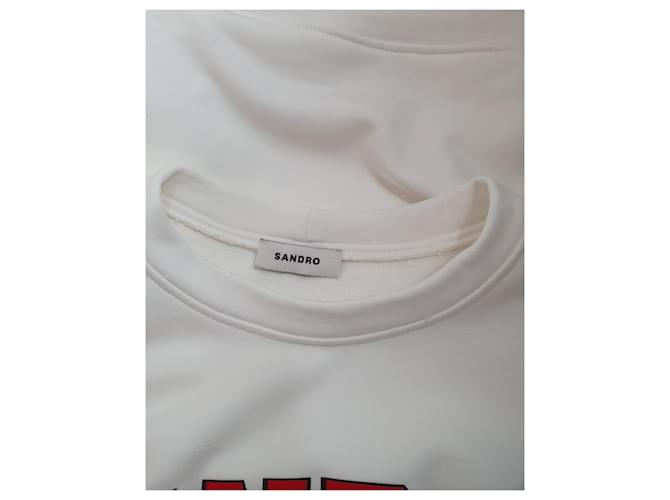 Sweatshirt Sandro Branco de Algodão Multicor - vista 4