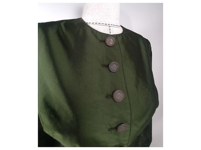 Autre Marque Blazer de seda Berwin & Wolff verde - vista 3