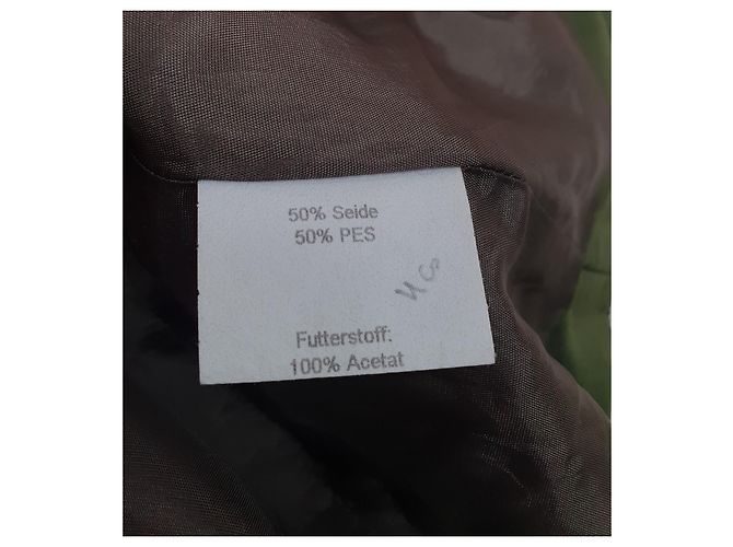 Autre Marque Blazer de seda Berwin & Wolff verde - vista 7