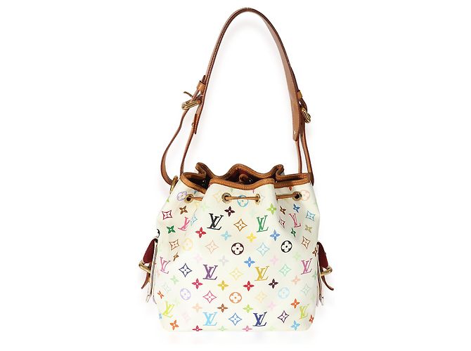Louis Vuitton X Takashi Murakami Monogramma Bianco Multicolore Noe - vista 3