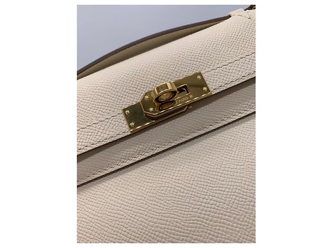 Hermès Kelly Pochette Beige - vista 3