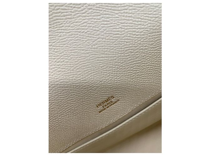 Hermès Kelly Pochette Beige - vista 4
