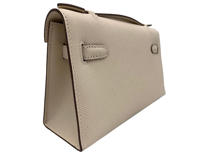 Hermès Kelly Pochette Beige - vista 9
