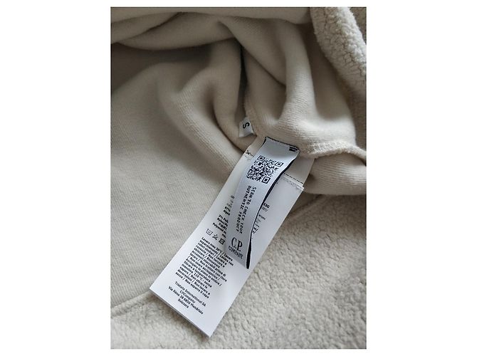 CP Company Pullover Beige aus Baumwolle mit Kapuze - Ansicht 3