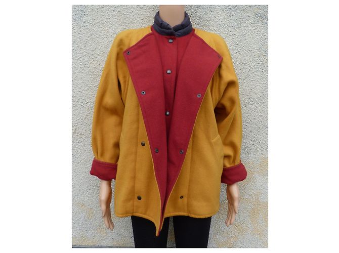 Abrigo corto Pennyblack de lana amarillo rojo azul marino Roja - vista 2