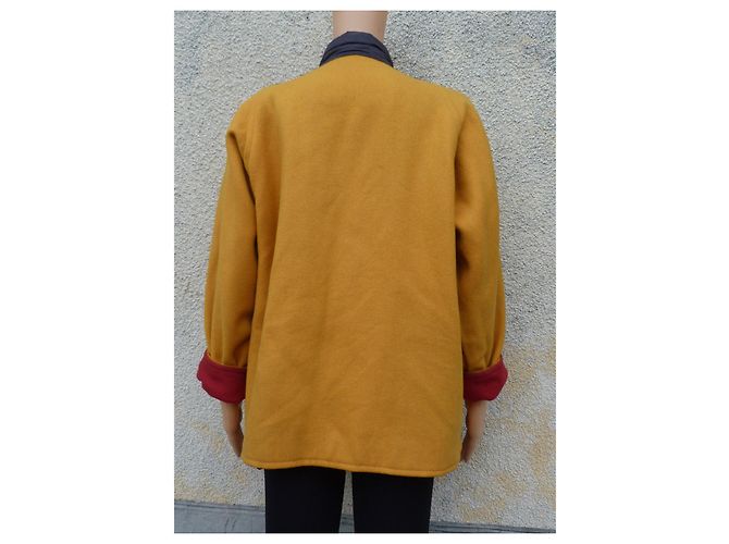 Abrigo corto Pennyblack de lana amarillo rojo azul marino Roja - vista 3