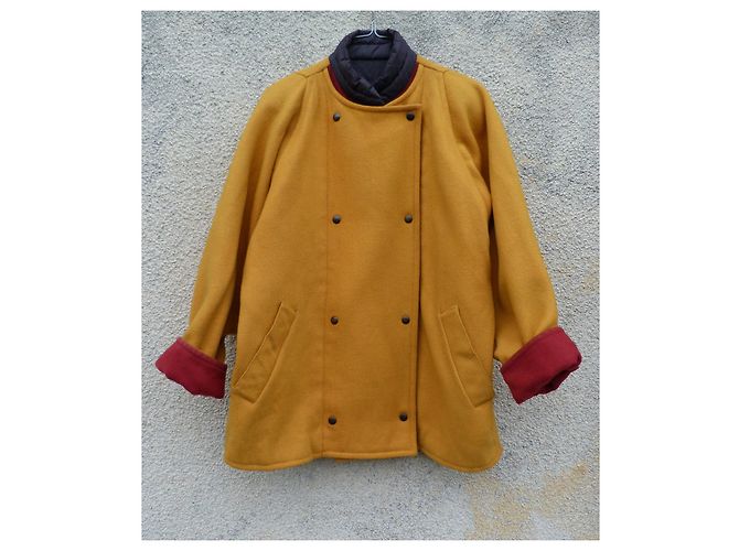 Abrigo corto Pennyblack de lana amarillo rojo azul marino Roja - vista 4