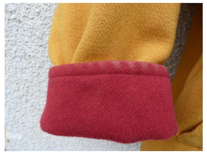 Abrigo corto Pennyblack de lana amarillo rojo azul marino Roja - vista 8