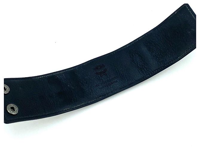 BRACELET CUIR NYLON NOIR MCM - vue 3