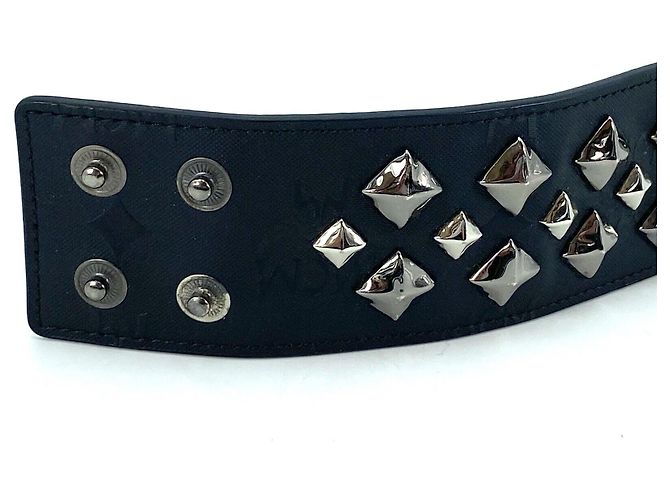 BRACELET CUIR NYLON NOIR MCM - vue 5