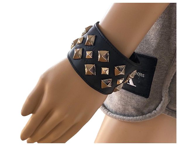 BRACELET CUIR NYLON NOIR MCM - vue 6