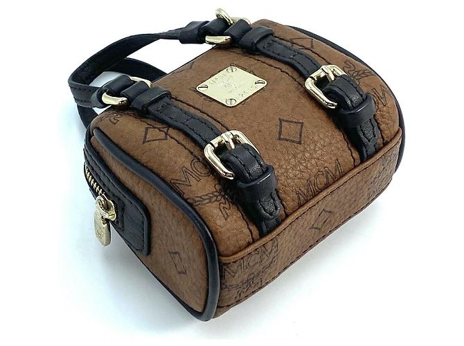 MCM PENDANT MINI BOSTON BAG BROWN - view 4