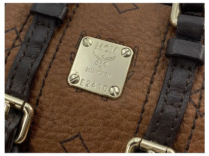 MCM PENDANT MINI BOSTON BAG BROWN - view 5