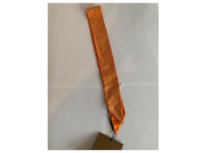 Burberry Stola Orange Stoff - Ansicht 3