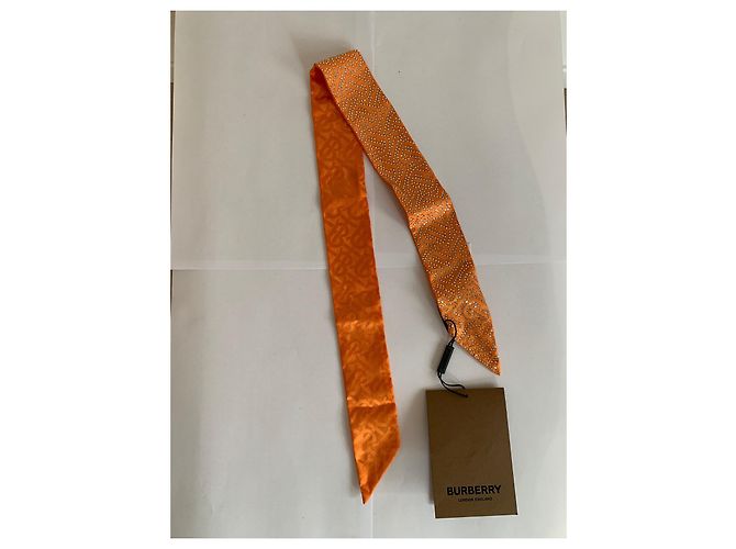 Burberry Stola Orange Stoff - Ansicht 4