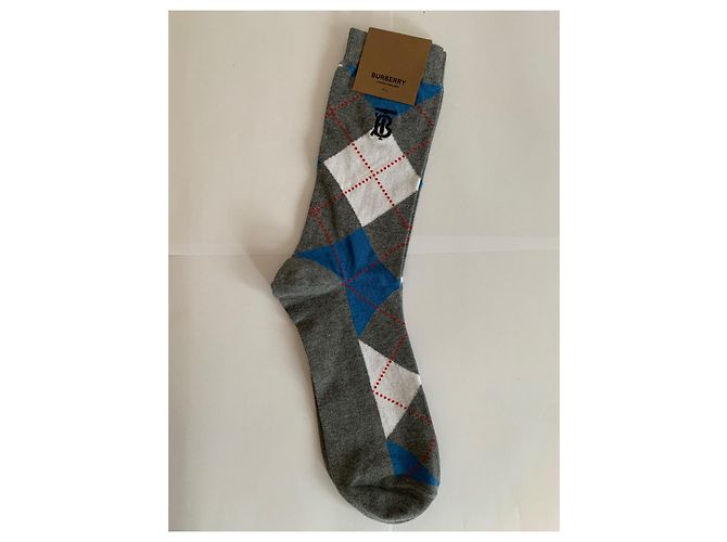 Calcetines Burberry de algodón gris - vista 2