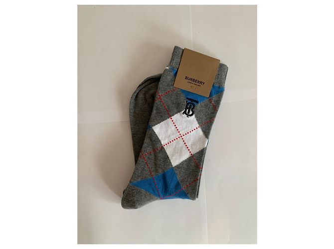 Calcetines Burberry de algodón gris - vista 3